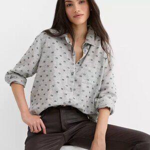 LOFT- Clip Melange Everyday Relaxed Pocket Shirt